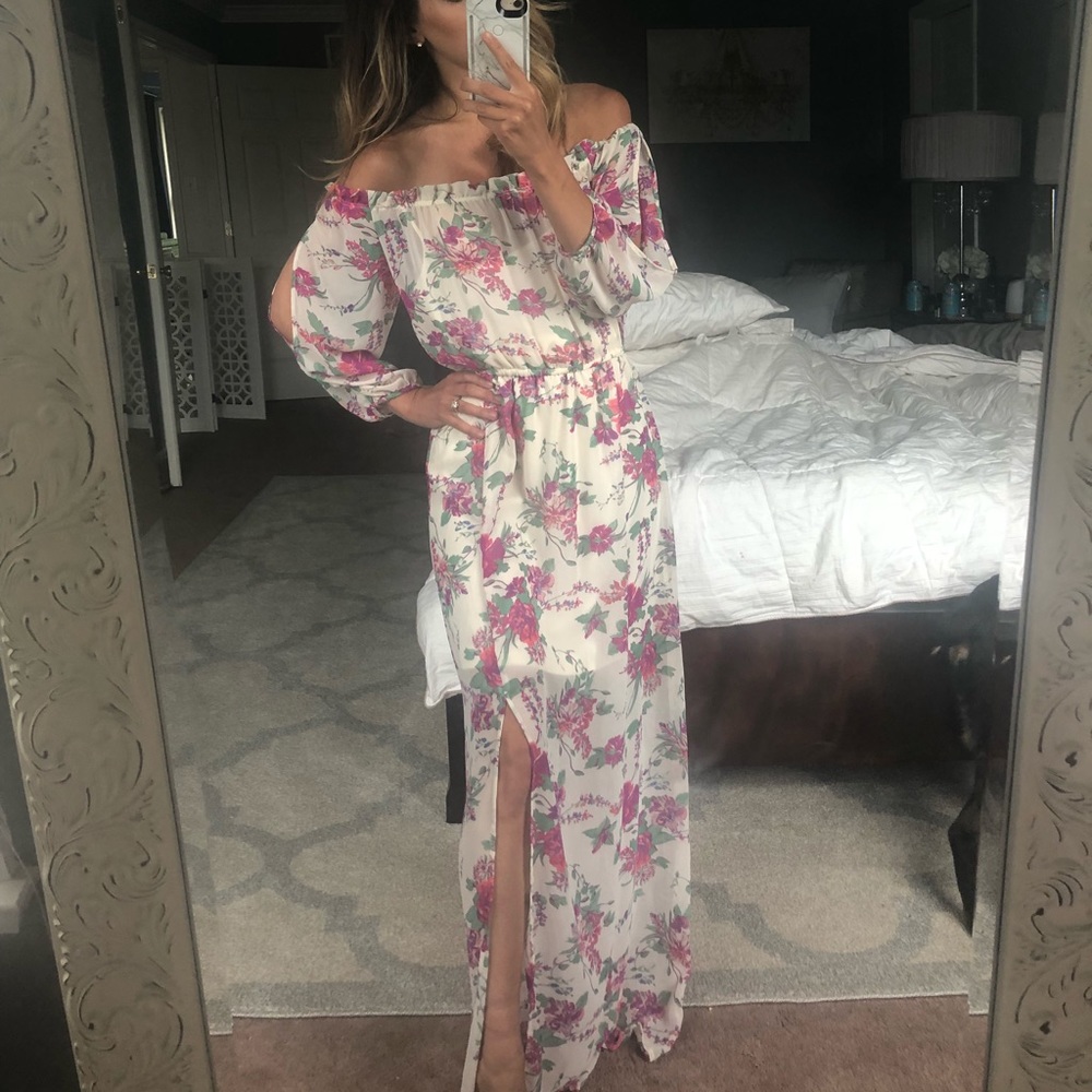 Off the shoulder maxi